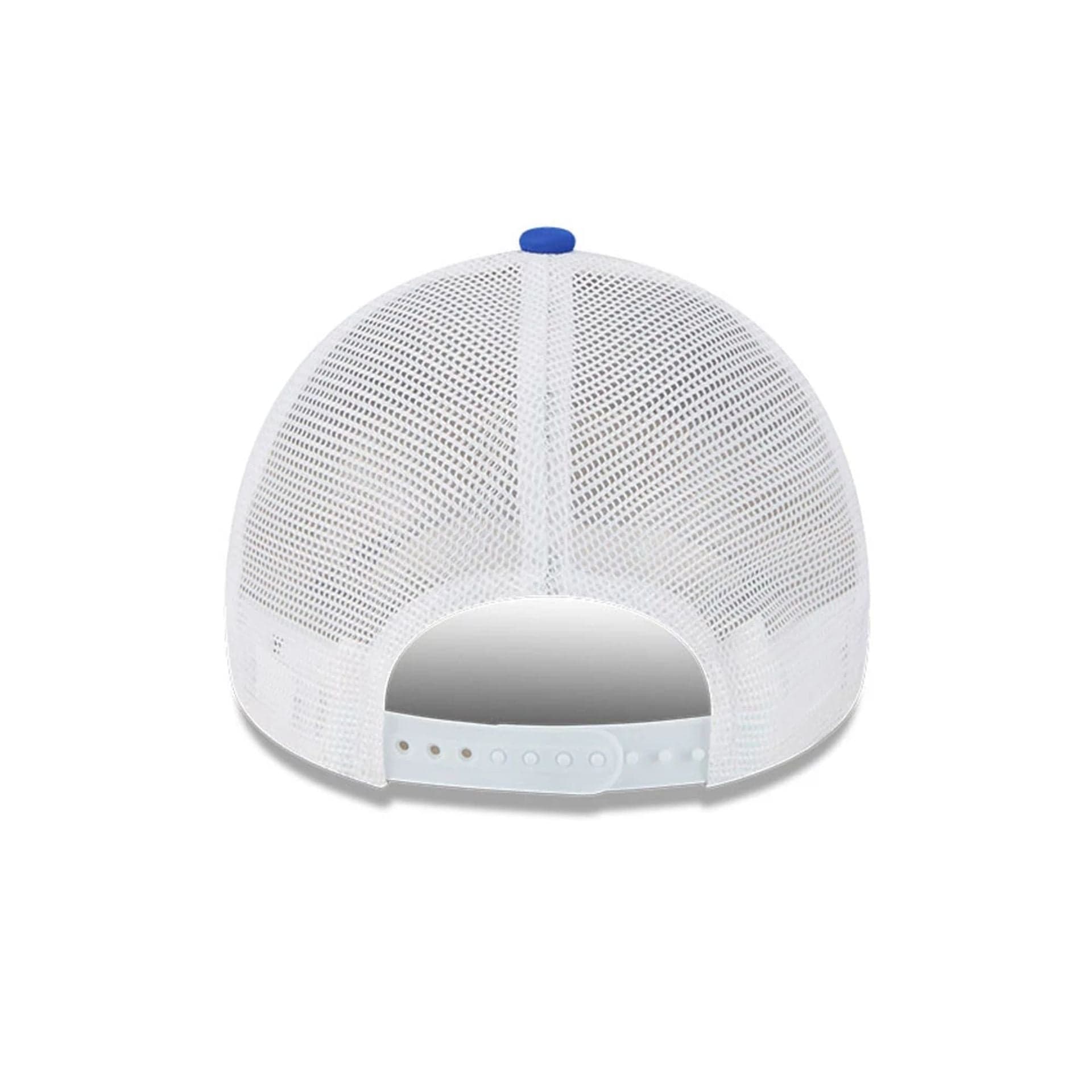 This is a Visa Cash App Racing Bulls Vegas Race Special Blue 9FORTY E-Frame Trucker Adjustable Cap 6