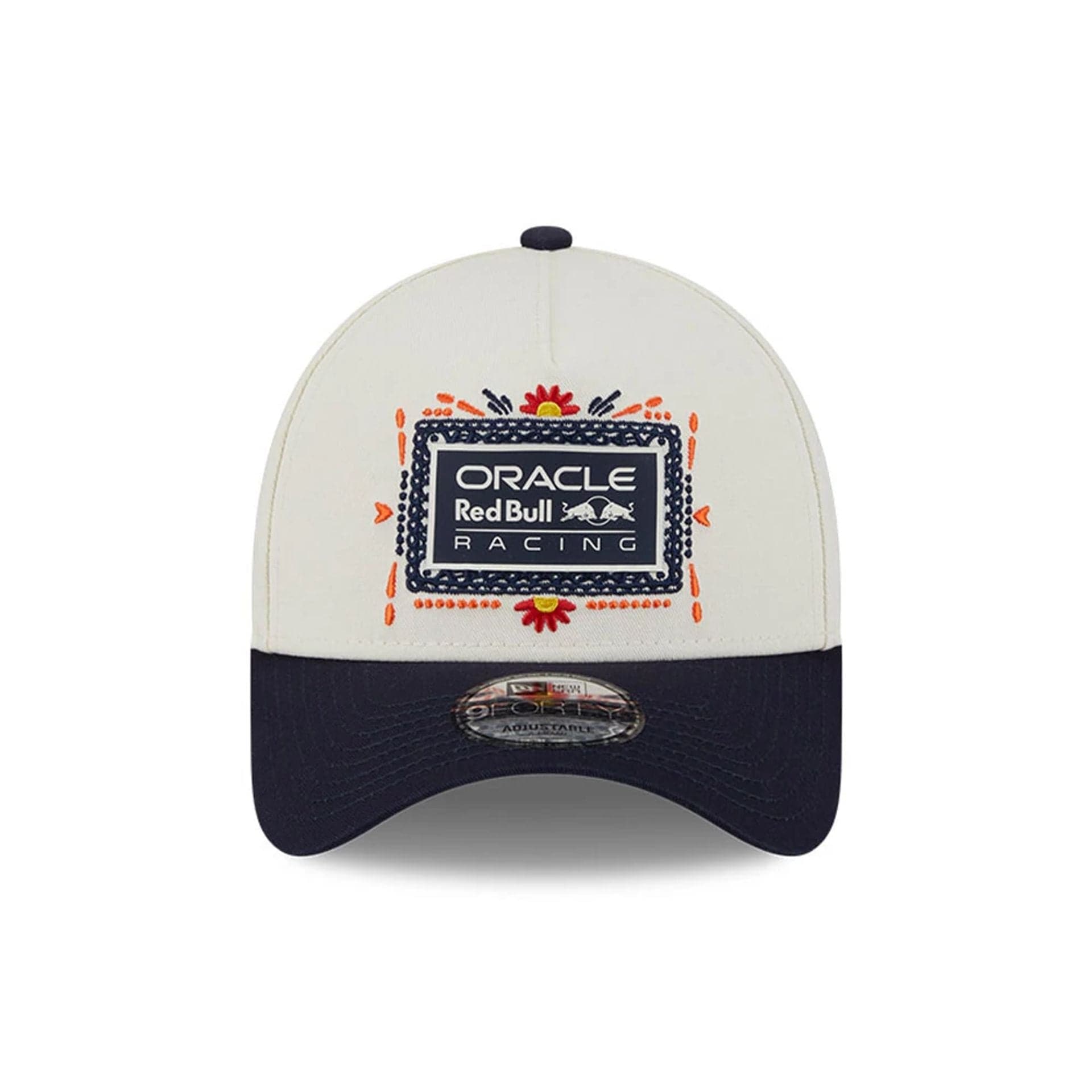 This is a Red Bull Racing Mexico Team Cream 9FORTY A-Frame Adjustable Cap 2