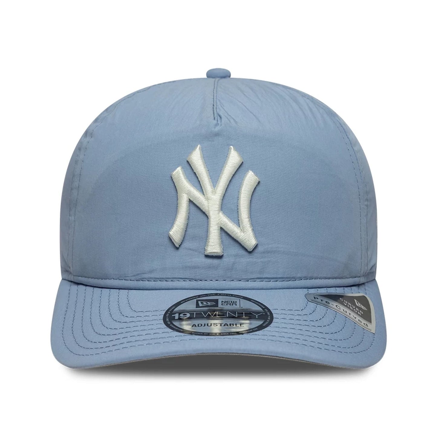 This is a New York Yankees MLB Nylon Open Blue 19TWENTY Adjustable Cap. 3