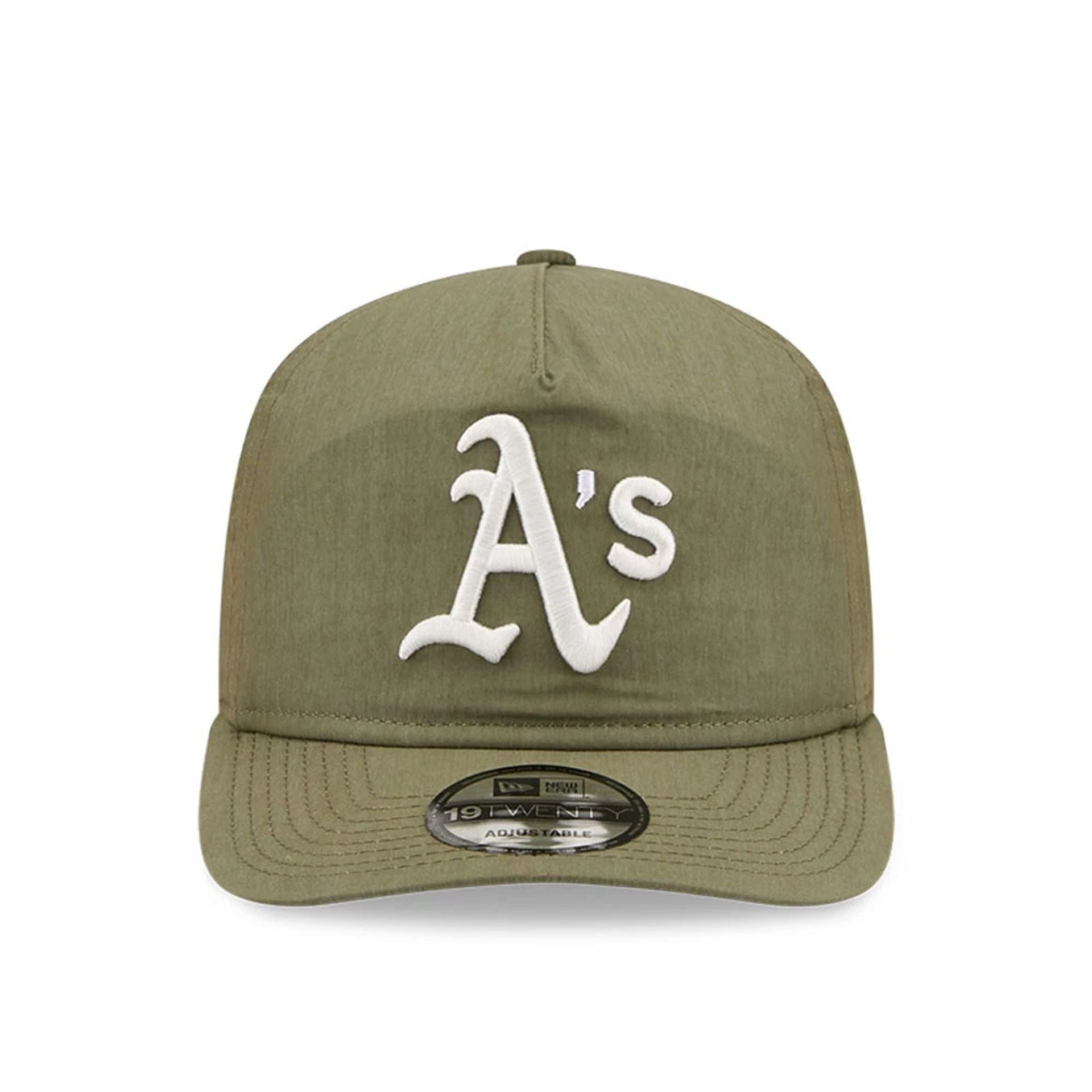 This is a Athletics MLB Nylon Open Green 19TWENTY Adjustable Cap 3