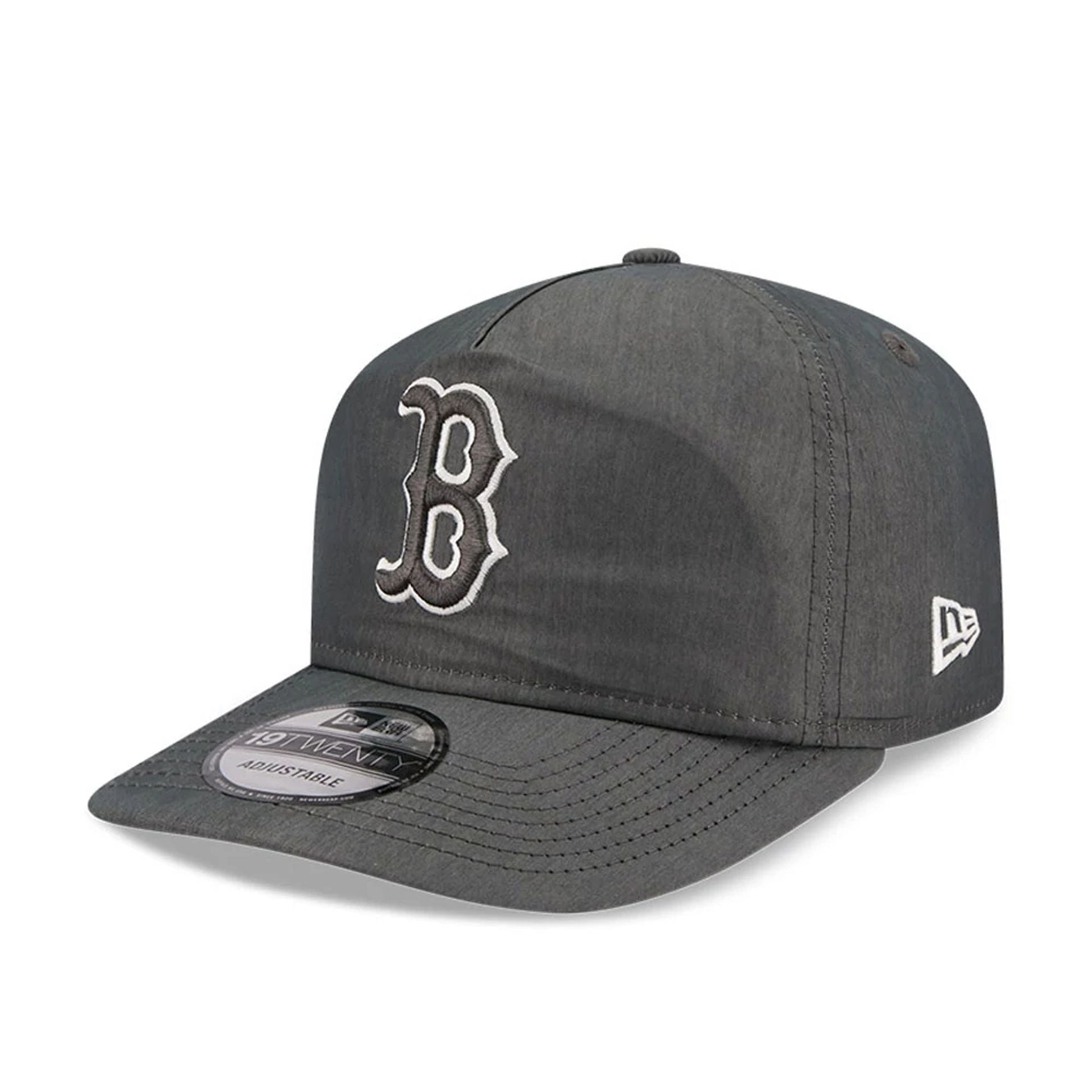 This is a Boston Red Sox MLB Nylon Open Grey 19TWENTY Adjustable Cap 1