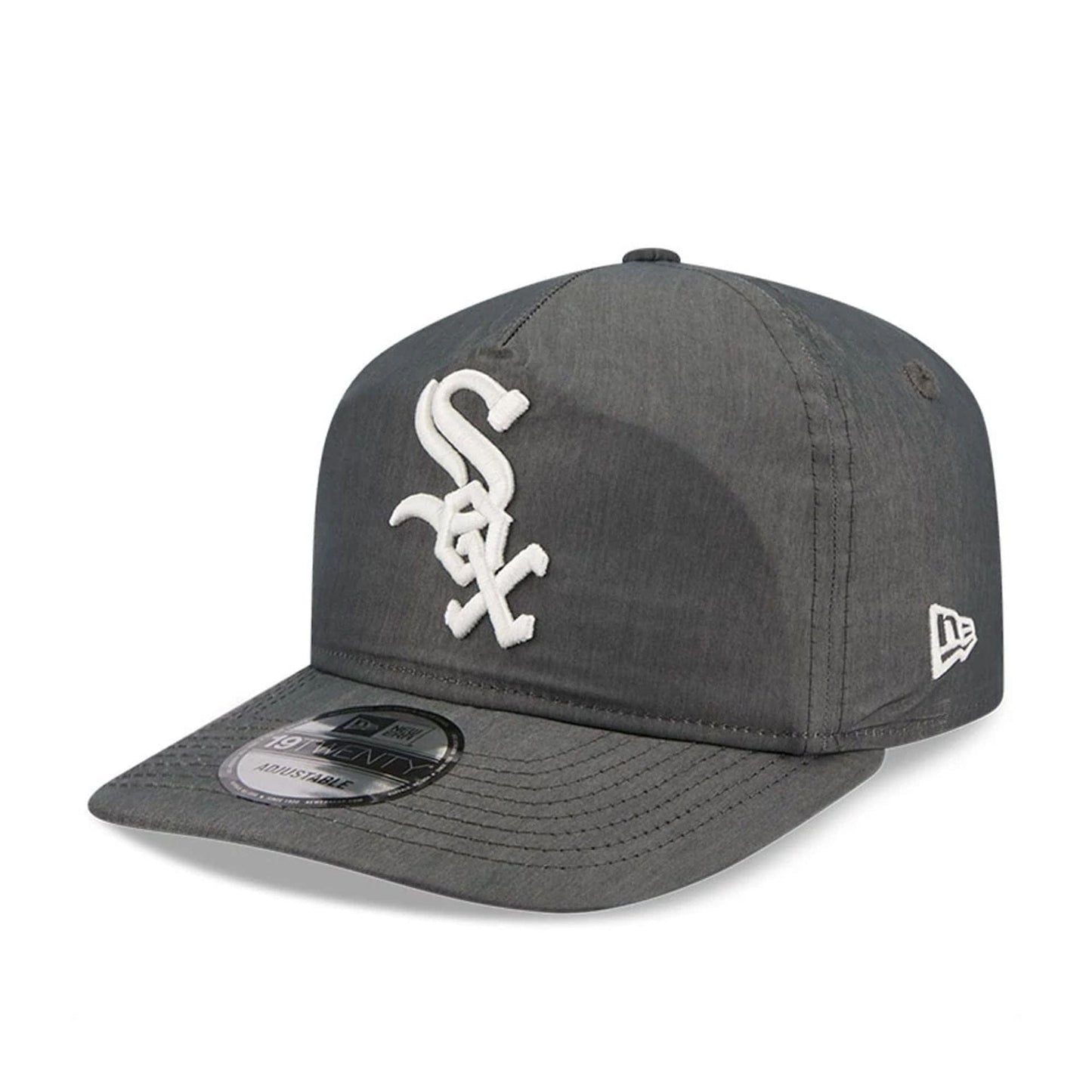 This is a Chicago White Sox MLB Nylon Open Grey 19TWENTY Adjustable Cap 1
