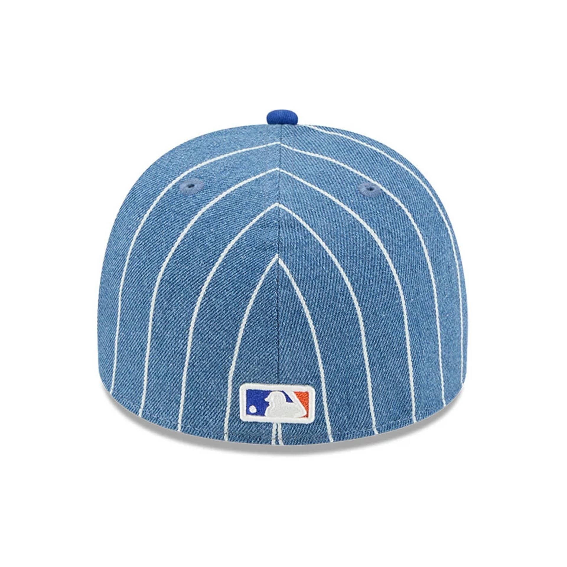 This is a New York Mets MLB Parallel Blue 59FIFTY A-Frame Fitted Cap 7