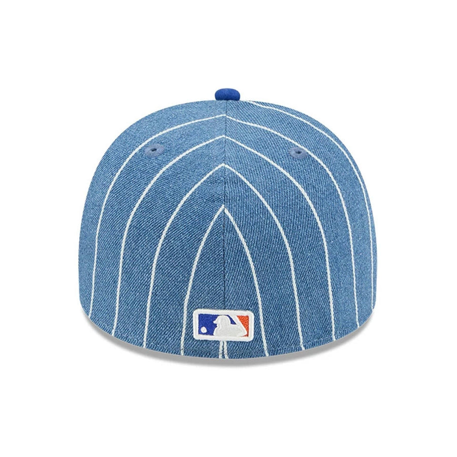 This is a New York Mets MLB Parallel Blue 59FIFTY A-Frame Fitted Cap 7