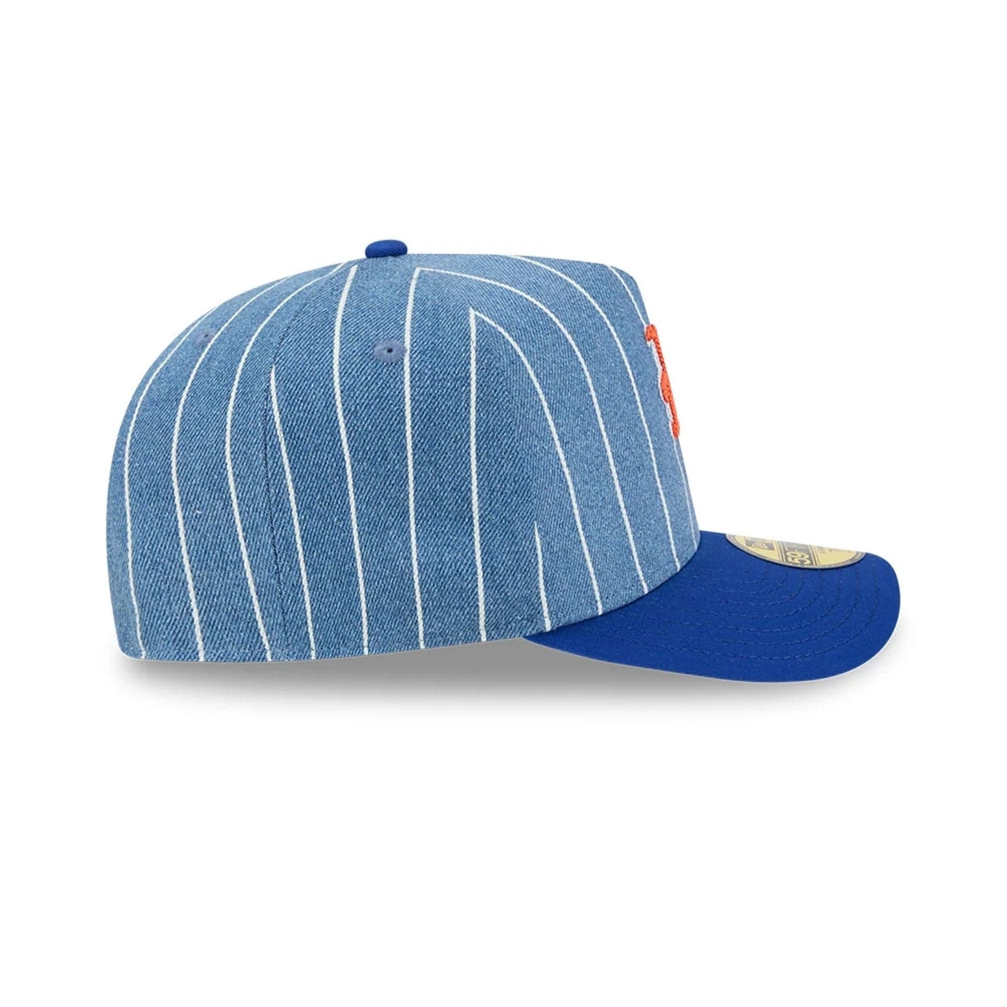 This is a New York Mets MLB Parallel Blue 59FIFTY A-Frame Fitted Cap 6