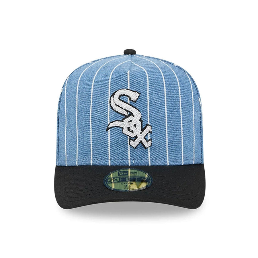 This is a Chicago White Sox MLB Parallel Black 59FIFTY A-Frame Fitted Cap 3