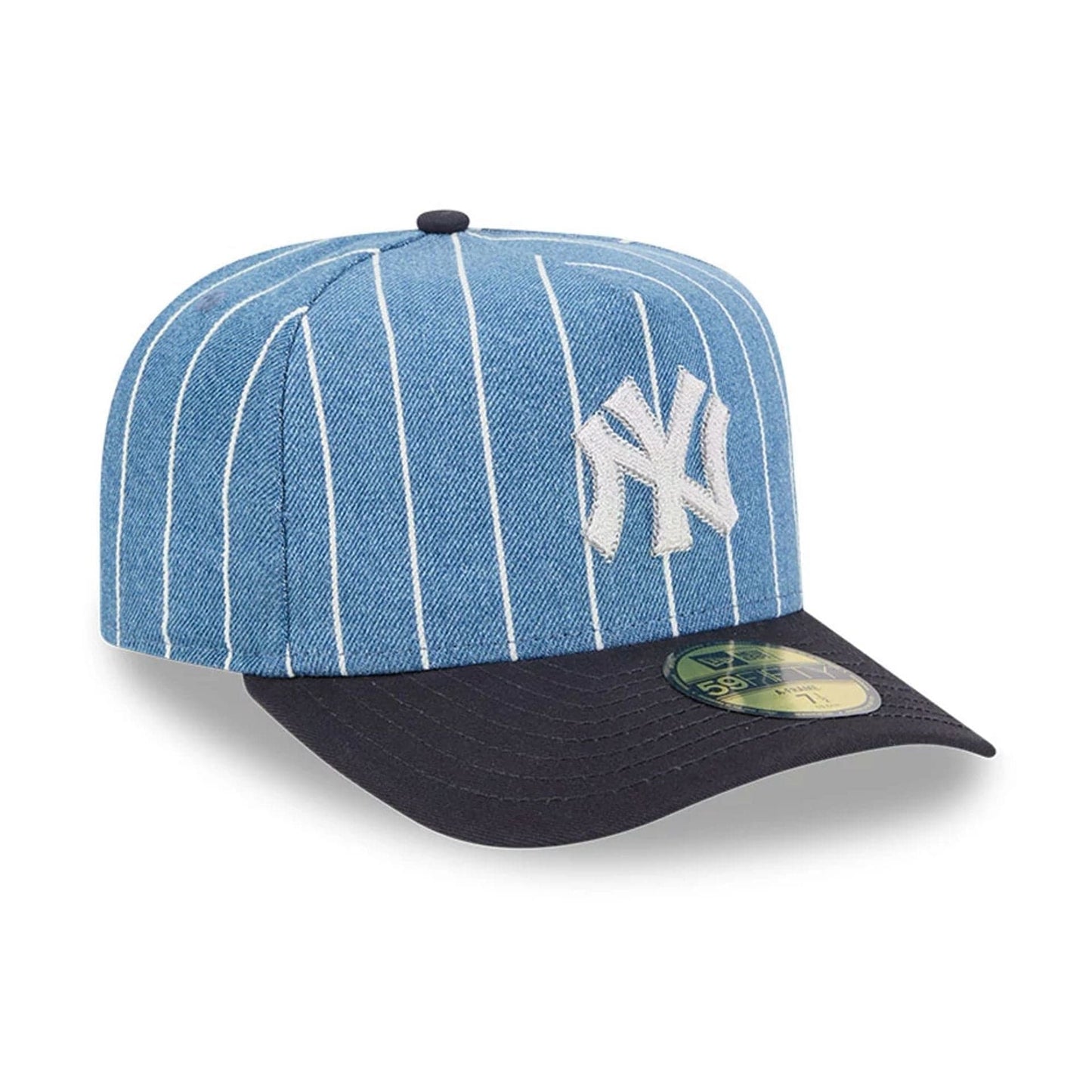 This is a New York Yankees MLB Parallel Navy 59FIFTY A-Frame Fitted Cap 3