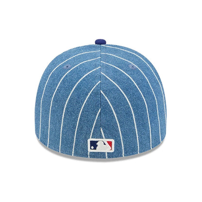 This is a LA Dodgers MLB Parallel Dark Blue 59FIFTY A-Frame Fitted Cap 5