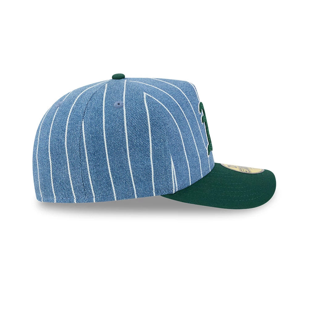 This is a Athletics MLB Parallel Blue 59FIFTY A-Frame Fitted Cap 7