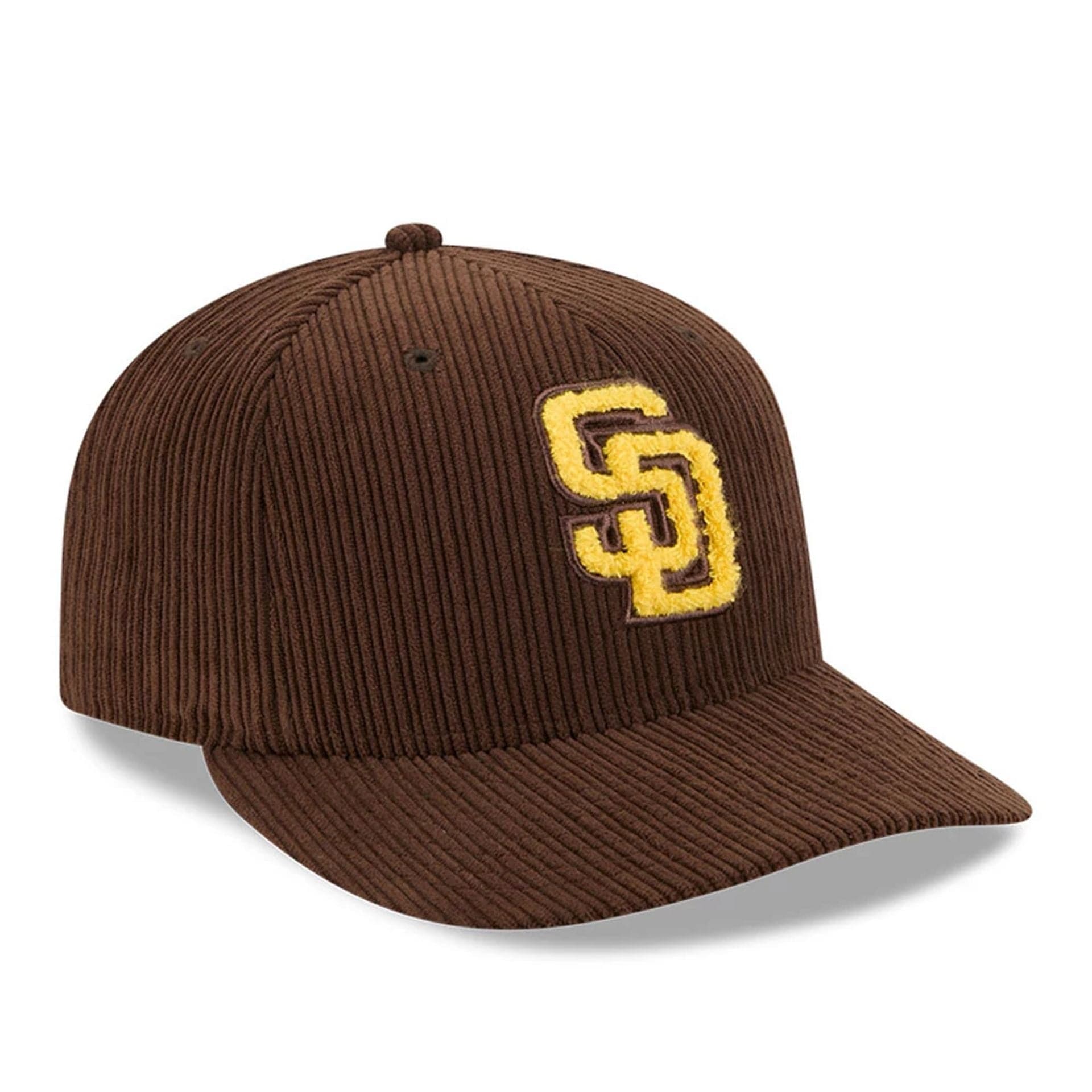 This is a San Diego Padres MLB Chenille Pop Dark Brown 59FIFTY Fitted Cap 2