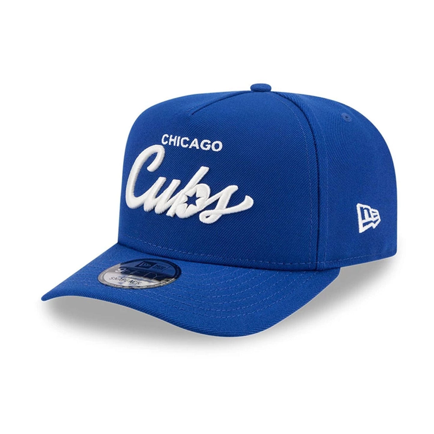 This is a Chicago Cubs MLB Local Play Blue 9FIFTY A-Frame Snapback Adjustable Cap 4