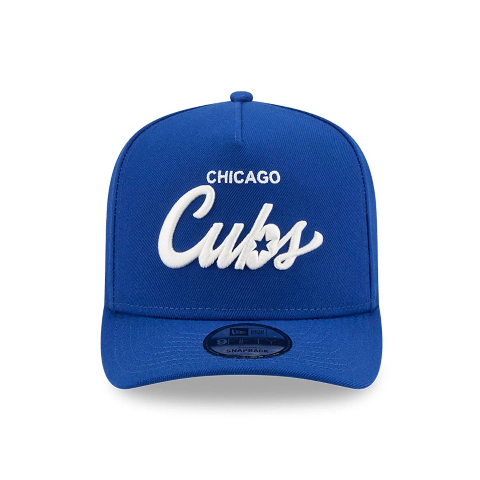 This is a Chicago Cubs MLB Local Play Blue 9FIFTY A-Frame Snapback Adjustable Cap 3