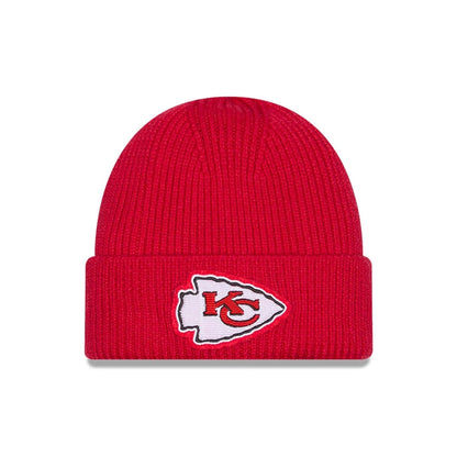 This is a Kansas City Chiefs NFL Red Skull Knit Beanie Hat 1
