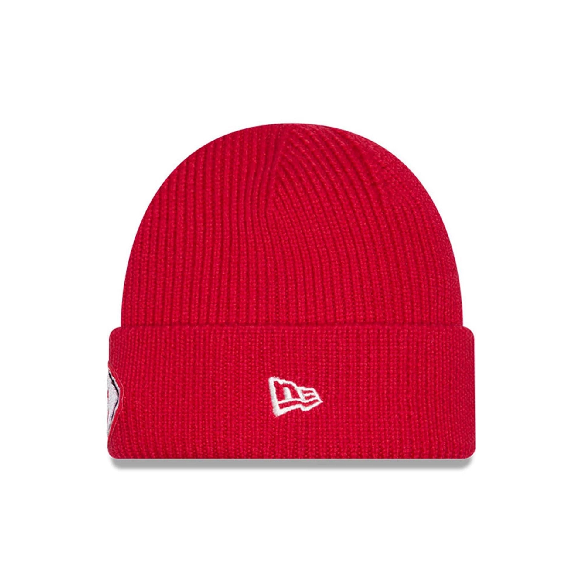 This is a Kansas City Chiefs NFL Red Skull Knit Beanie Hat 3