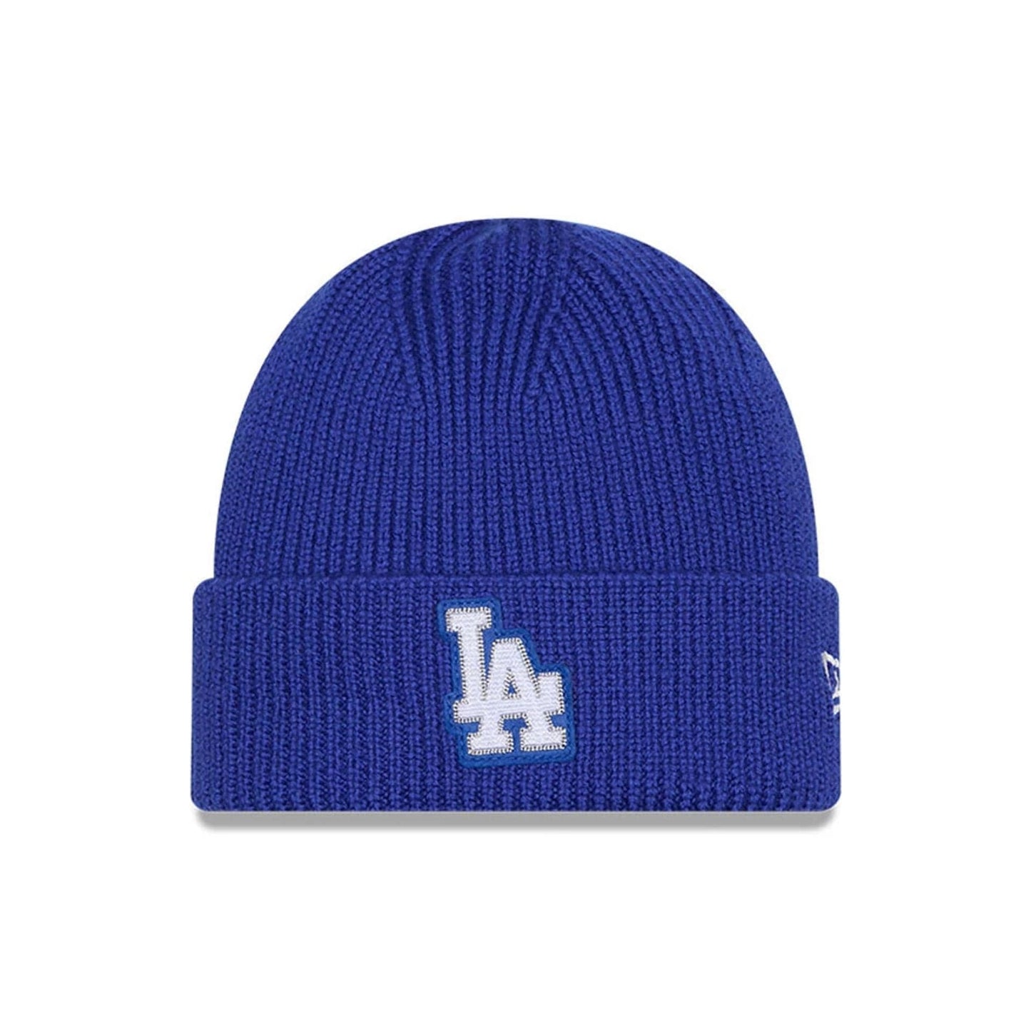 This is a LA Dodgers MLB Dark Blue Skull Knit Beanie Hat 1