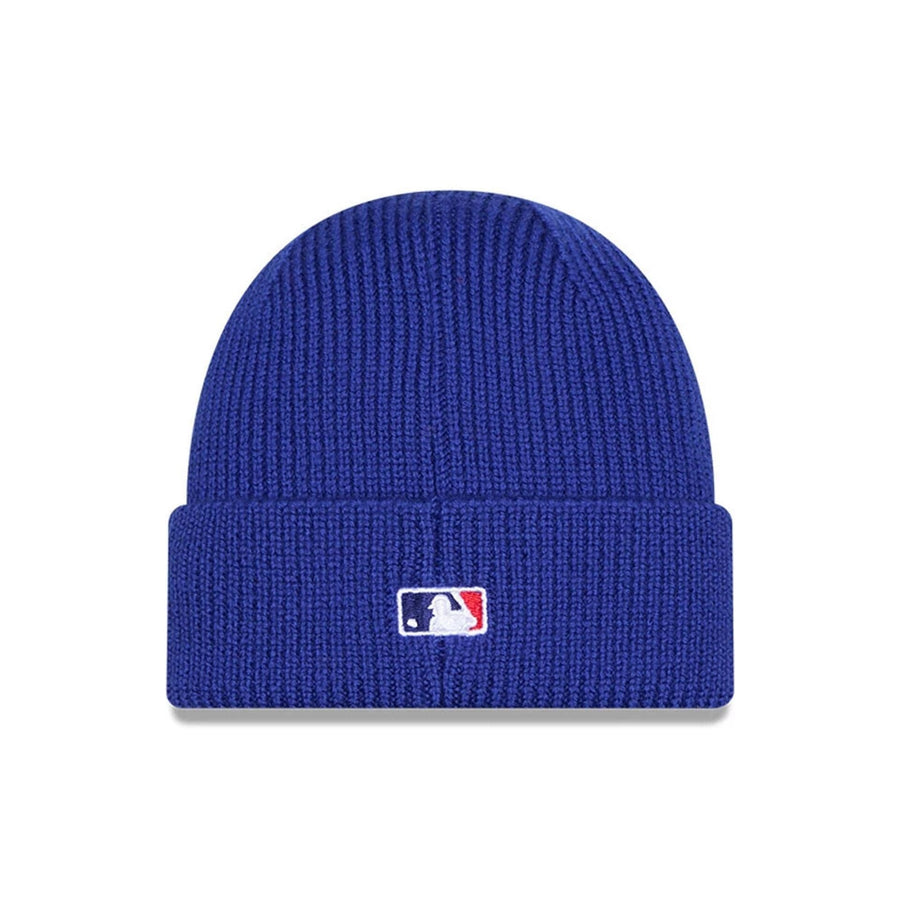 This is a LA Dodgers MLB Dark Blue Skull Knit Beanie Hat 2