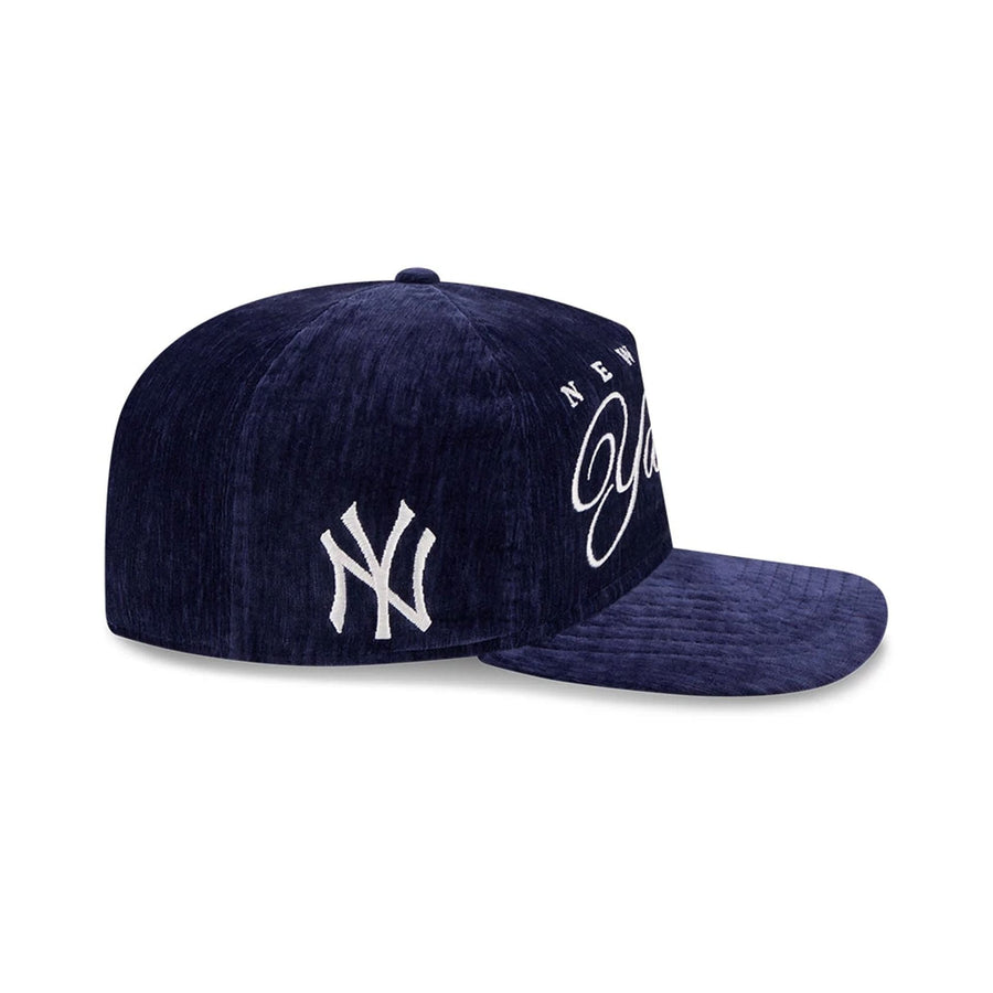 This is a New York Yankees MLB Team Script Navy 19TWENTY Adjustable Cap 5