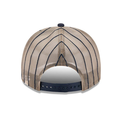 This is a Detroit Tigers MLB Arched Navy 9FIFTY A-Frame Trucker Adjustable Cap 7