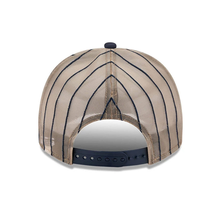 This is a Detroit Tigers MLB Arched Navy 9FIFTY A-Frame Trucker Adjustable Cap 7