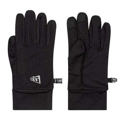 Pictured is these New Era Core E-Touch Black Gloves in black. 2