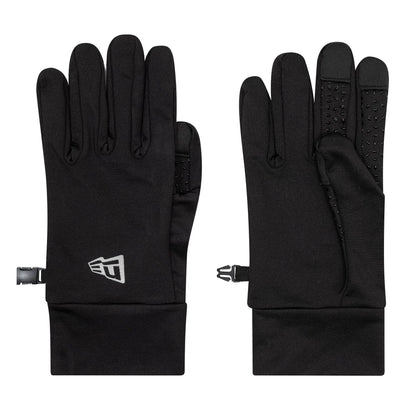 Pictured is these New Era Core E-Touch Black Gloves in black. 1