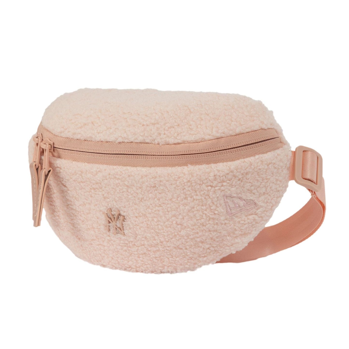 This is a New York Yankees MLB Borg Pin Pastel Pink Waist Bag  3
