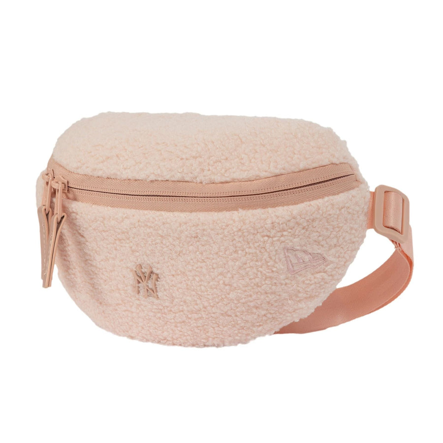 This is a New York Yankees MLB Borg Pin Pastel Pink Waist Bag  3