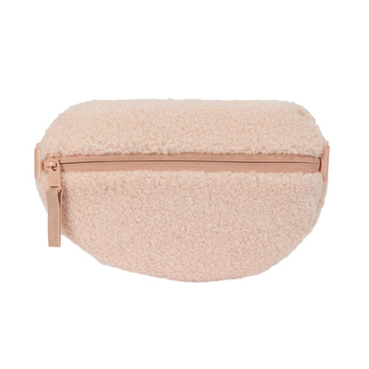 This is a New York Yankees MLB Borg Pin Pastel Pink Waist Bag  4