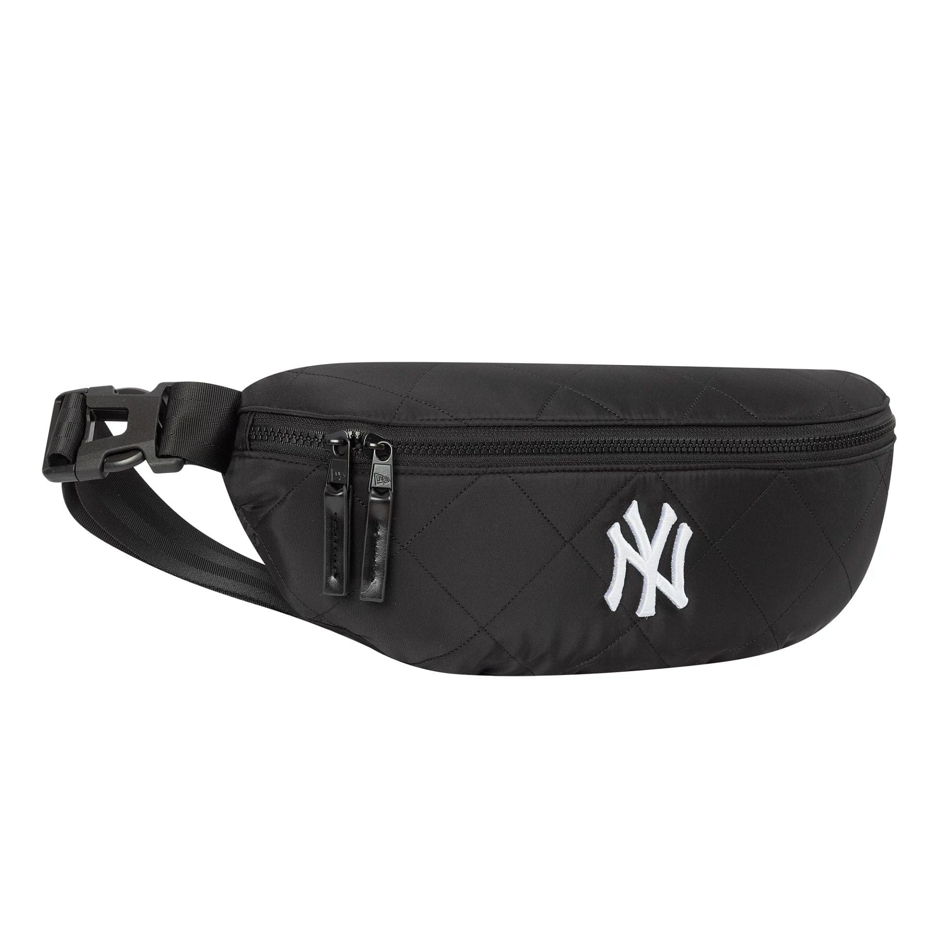 This is a New York Yankees MLB Quilted Black Waist Bag  2