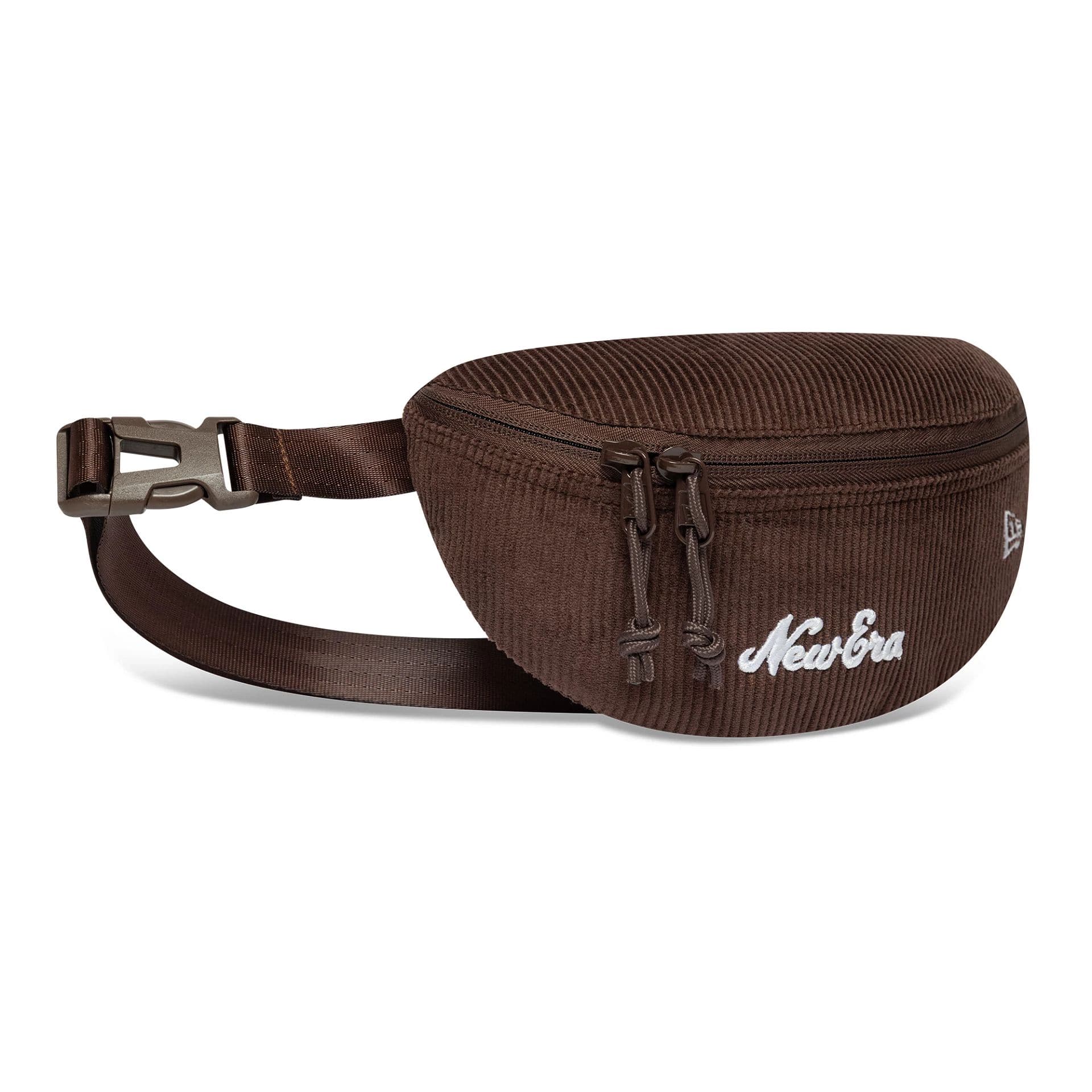 This is a  New Era Script Cord Dark Brown Waist Bag 3
