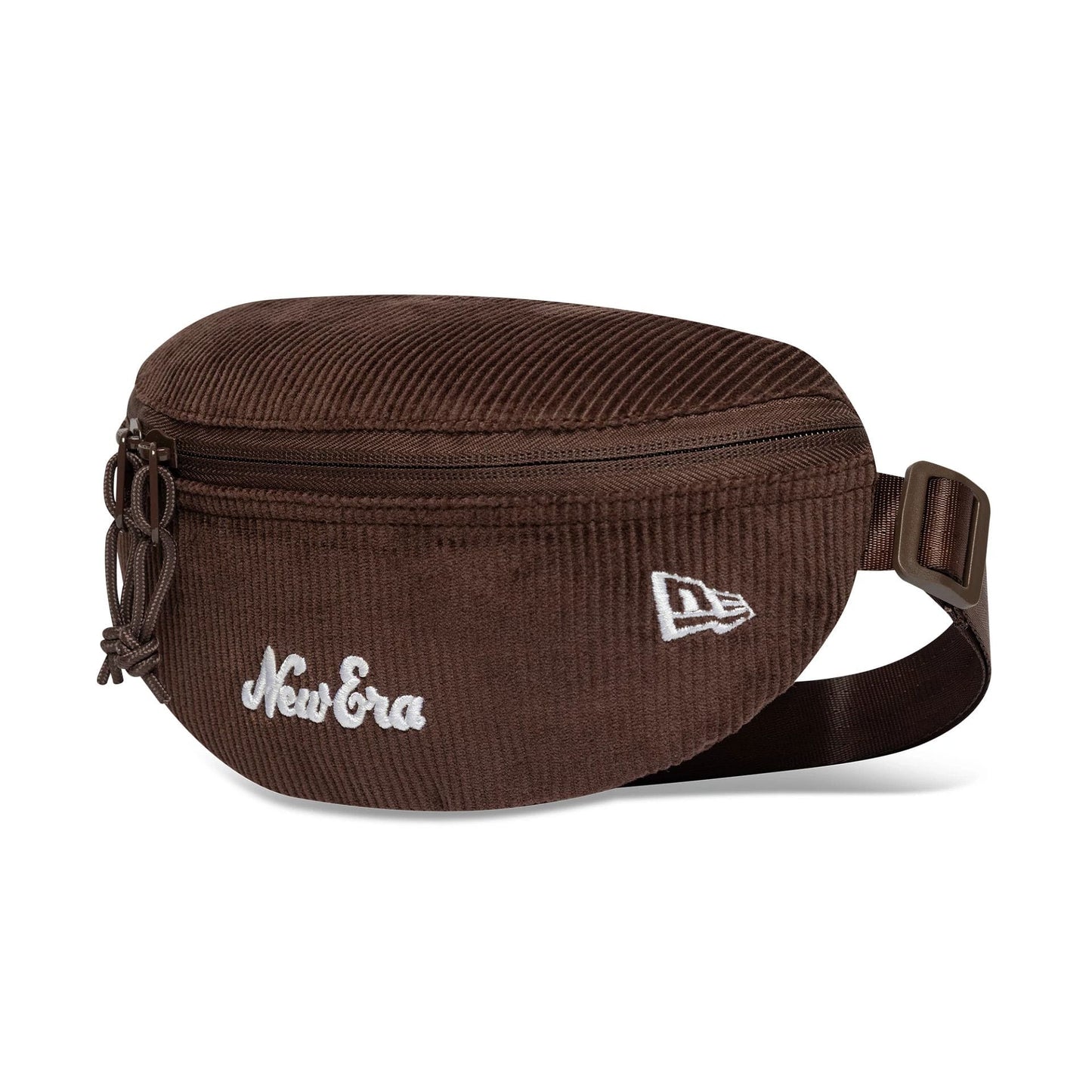 This is a  New Era Script Cord Dark Brown Waist Bag 1