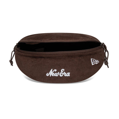 This is a  New Era Script Cord Dark Brown Waist Bag  5