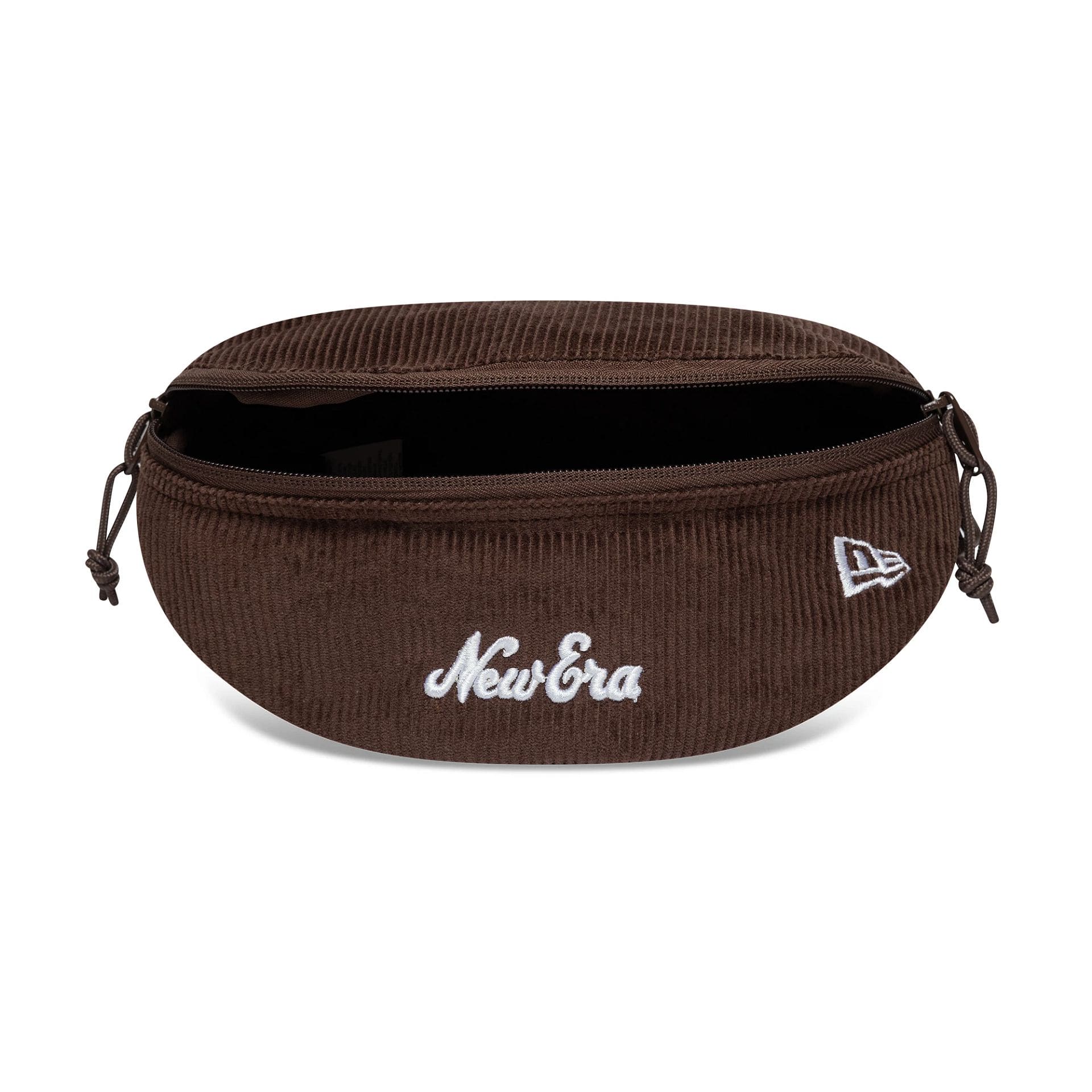 This is a  New Era Script Cord Dark Brown Waist Bag 5