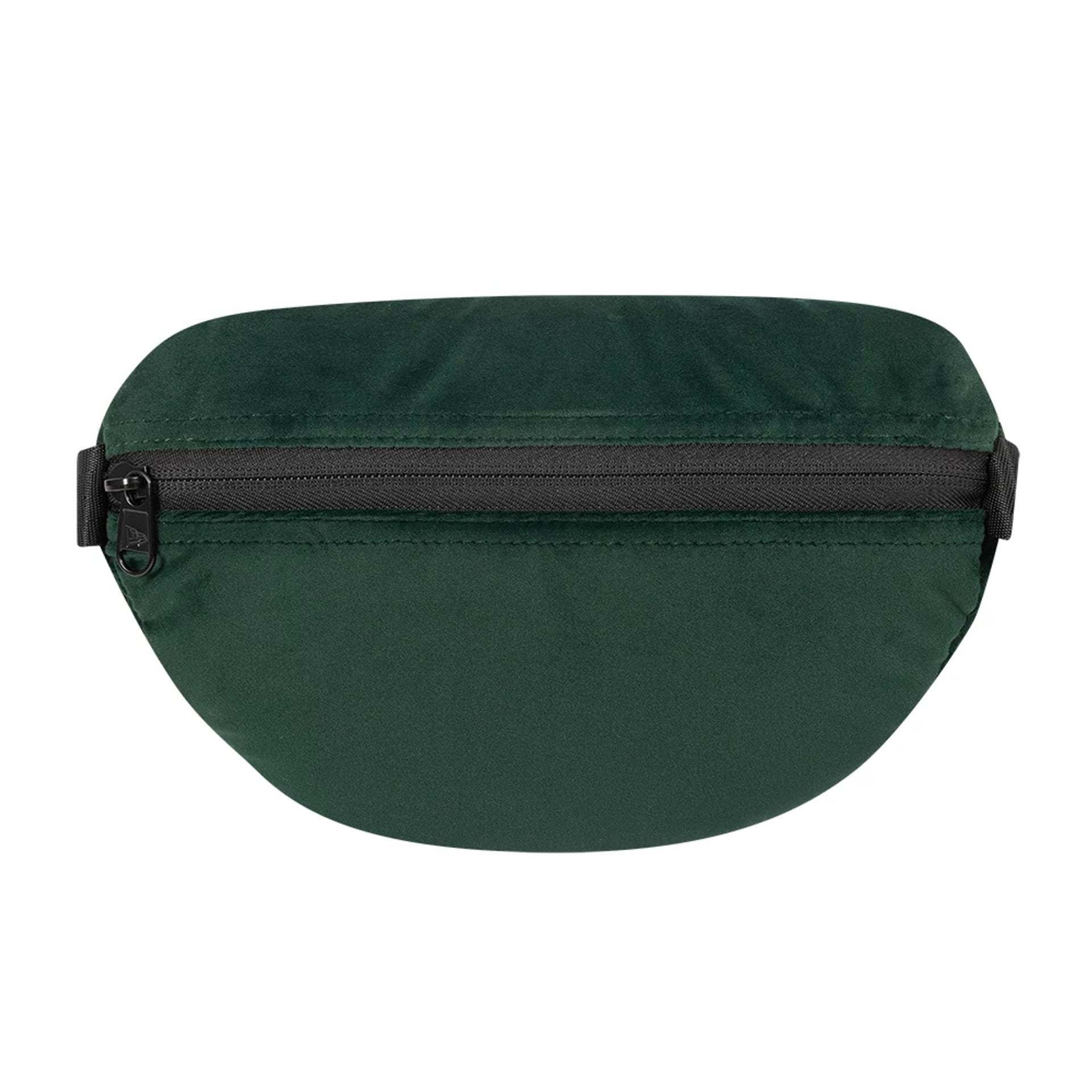 This is a New York Yankees MLB Velour Pin Dark Green Waist Bag 4