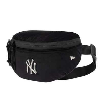 This is a New York Yankees MLB Velour Pin Black Waist Bag  3