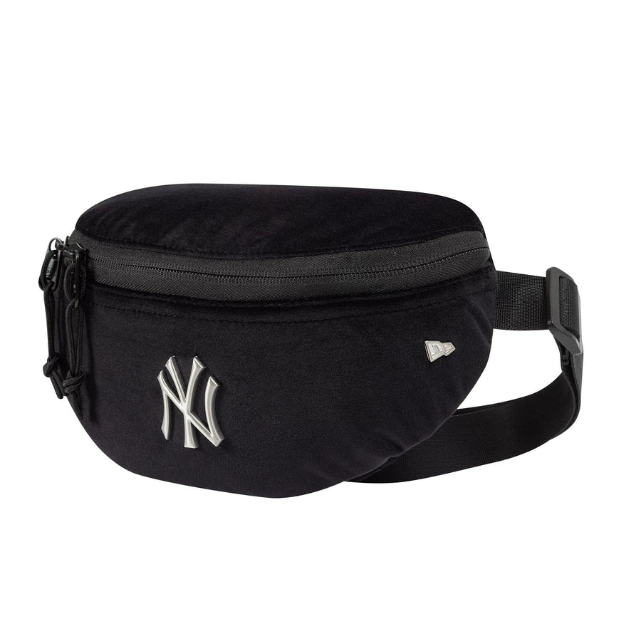 This is a New York Yankees MLB Velour Pin Black Waist Bag  3