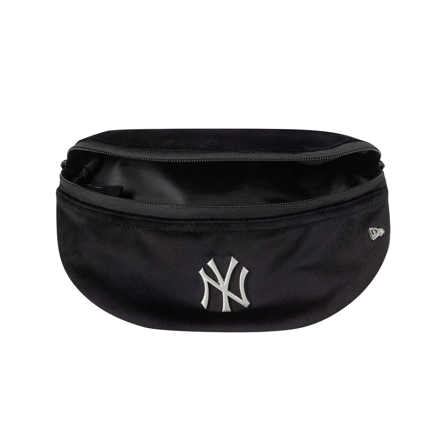 This is a New York Yankees MLB Velour Pin Black Waist Bag  5