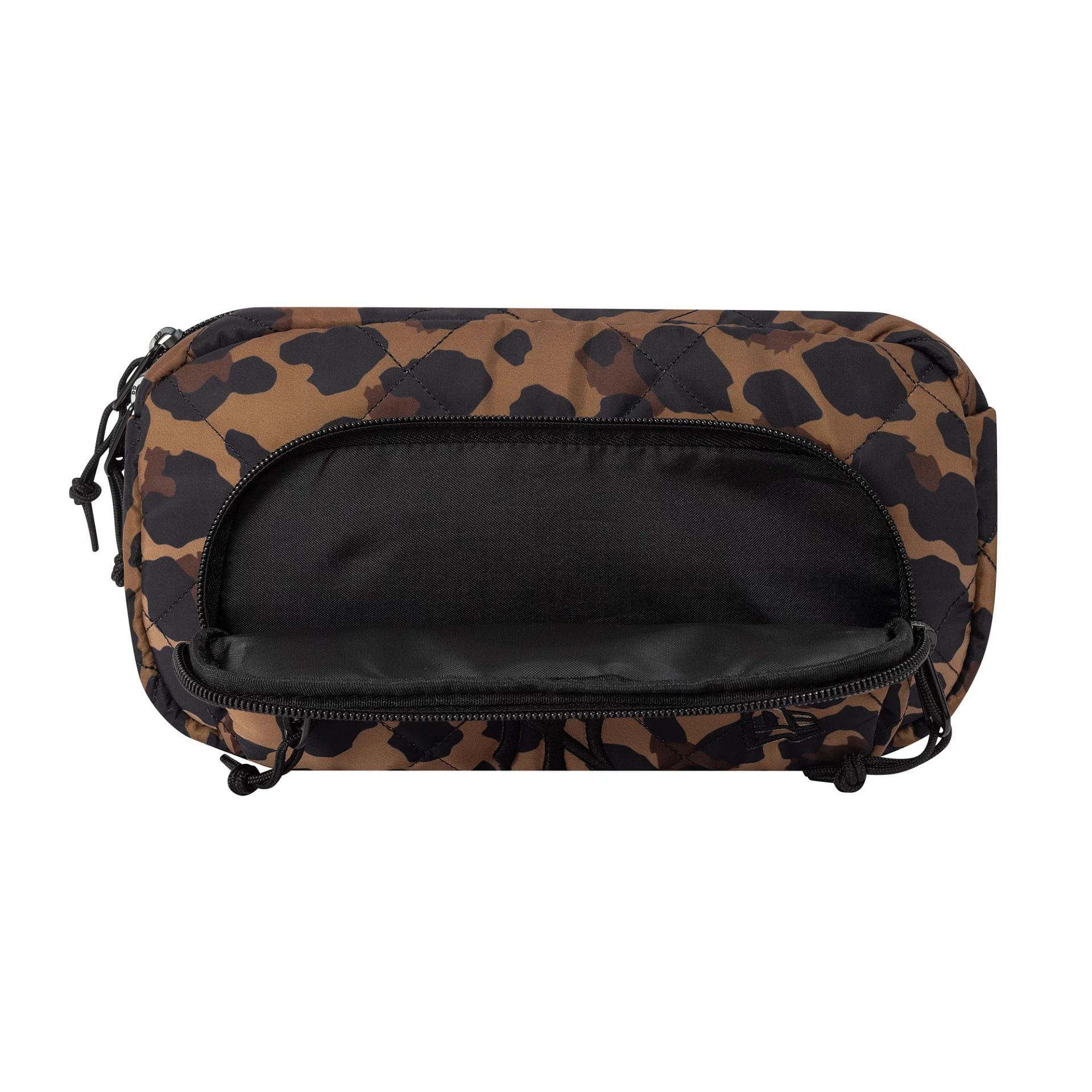 This is a New York Yankees MLB Leopard Quilted All Over Print Waist Bag 5