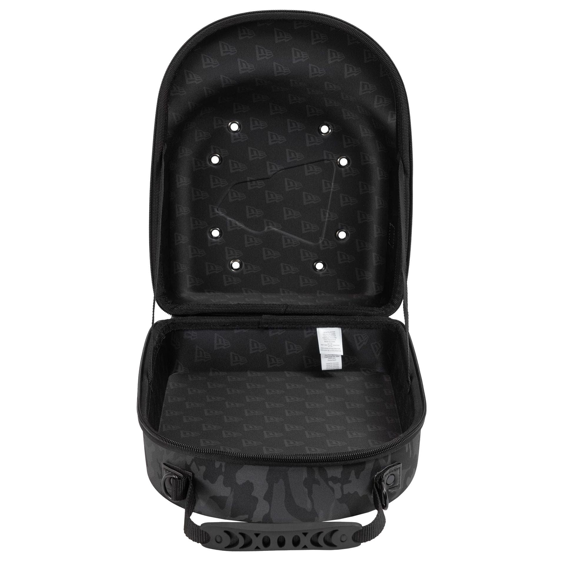 This is a  New Era Camo Black 6Pk 59FIFTY Cap Carrier  2