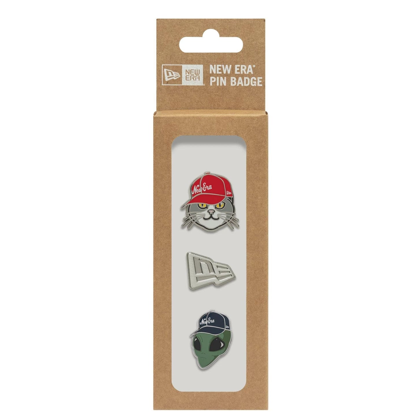 This is a  New Era 3 Pin Gift Set Multi Pin Badge  3