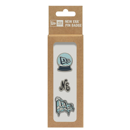 This is a  New Era 3 Pin Gift Set Multi Pin Badge  3
