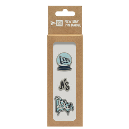 This is a  New Era 3 Pin Gift Set Multi Pin Badge 3