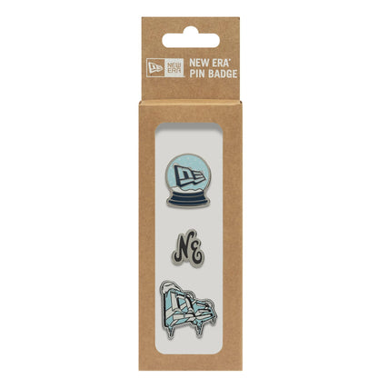 This is a  New Era 3 Pin Gift Set Multi Pin Badge  3