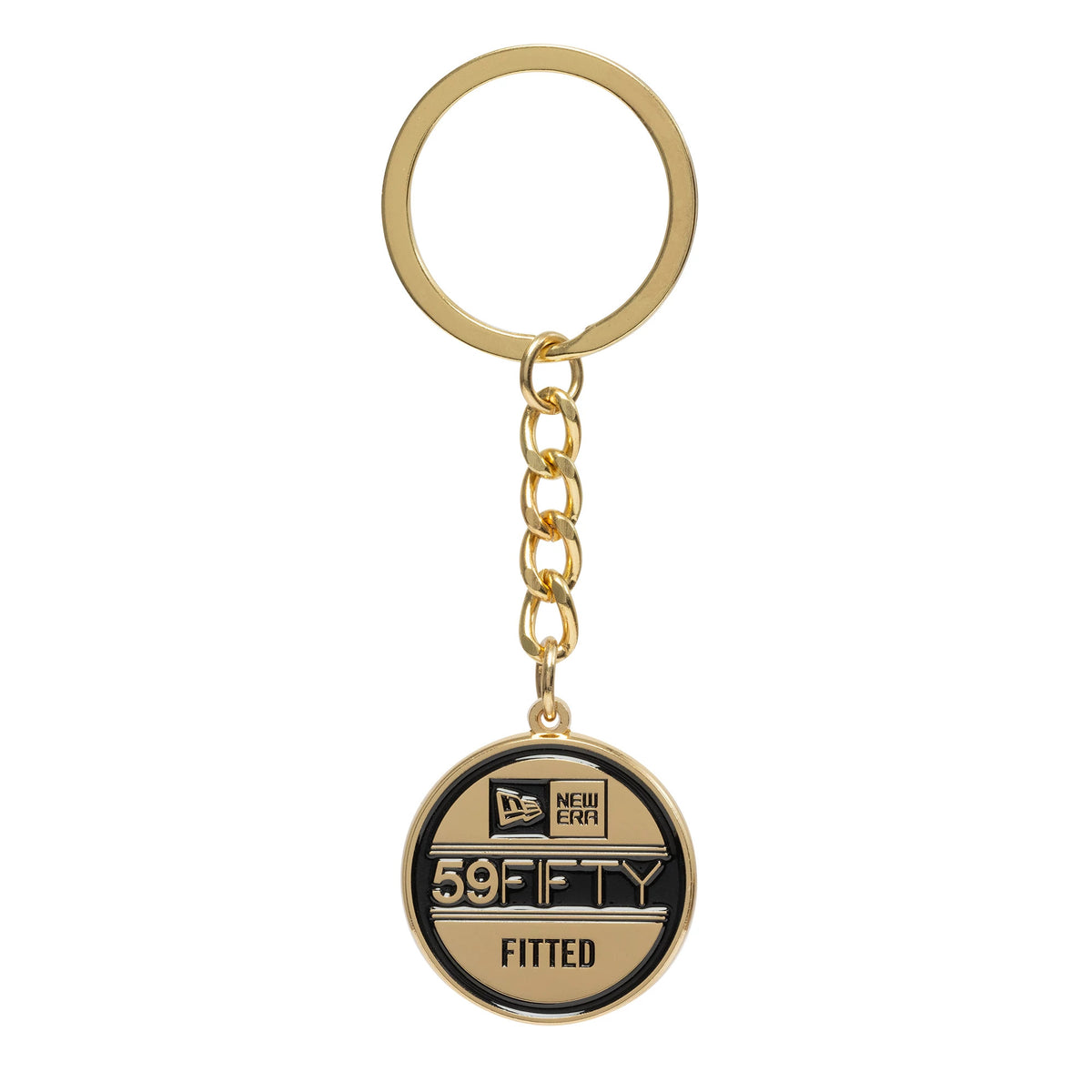 This is a  New Era 59FIFTY Sticker Black Key Chain 1