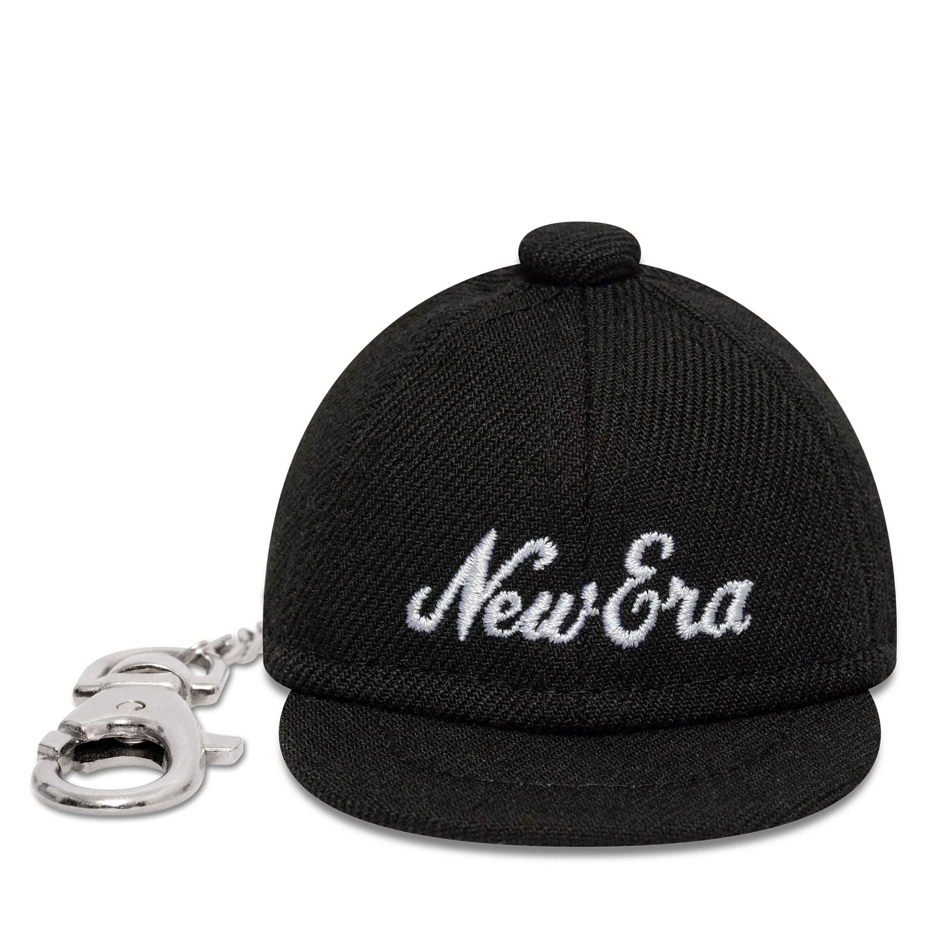 This is a  New Era Mini Cap Black Key Chain  2