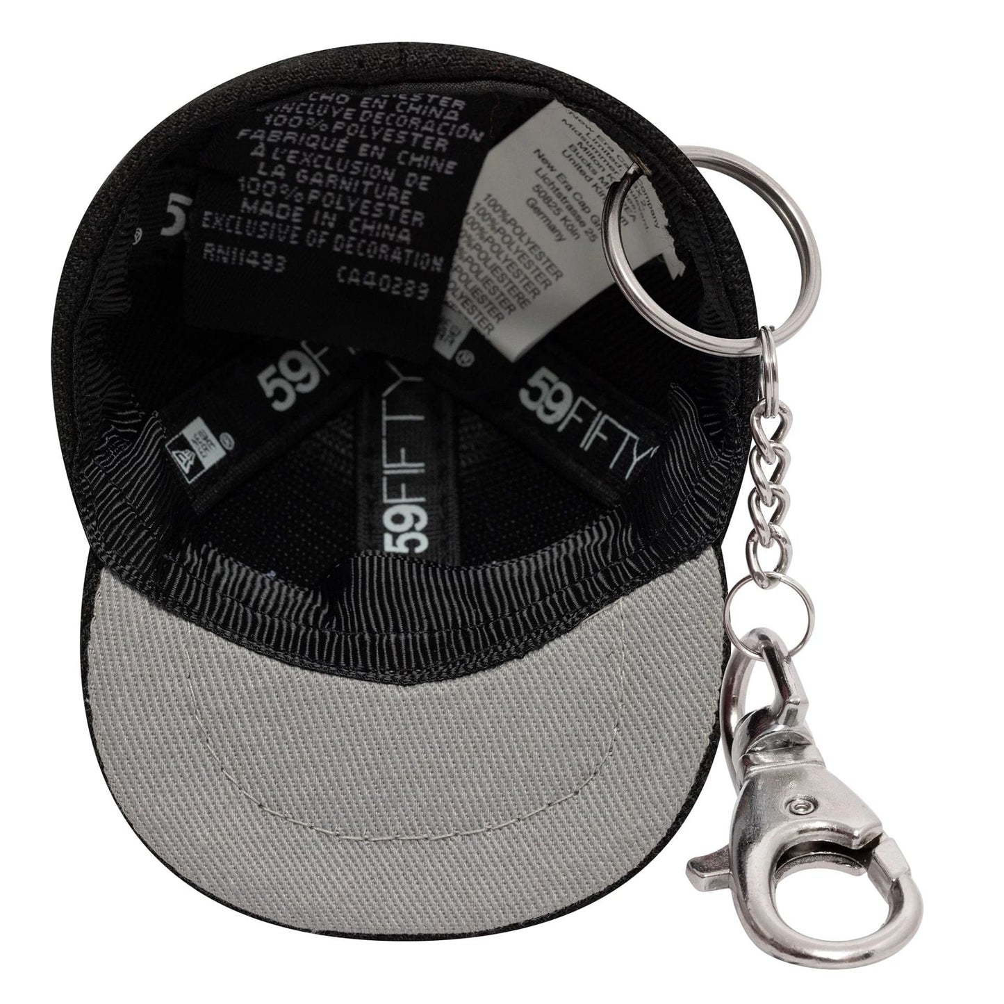 This is a  New Era Mini Cap Black Key Chain  5