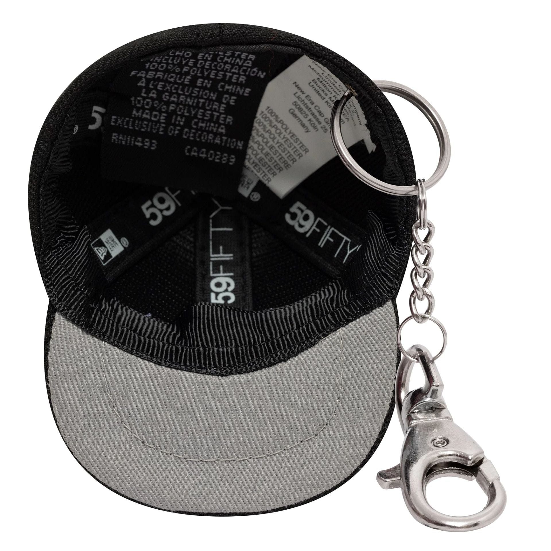 This is a  New Era Mini Cap Black Key Chain  5