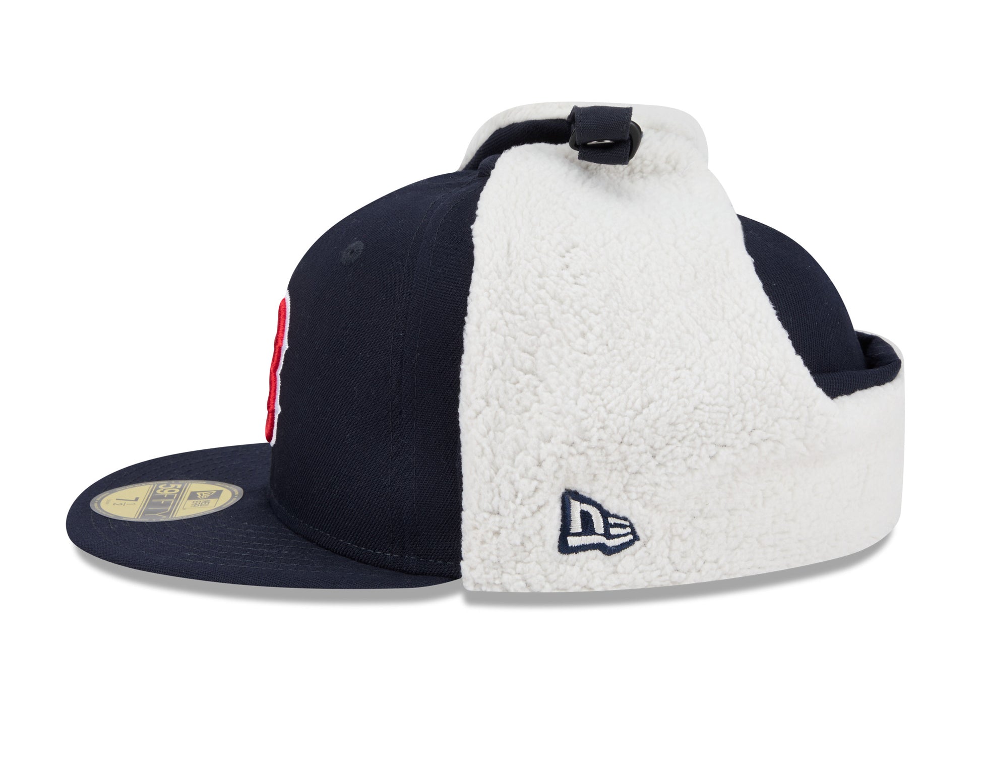 This is a Boston Red Sox MLB Classic Navy Dogear 59FIFTY Fitted Cap 6