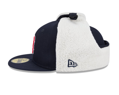 This is a Boston Red Sox MLB Classic Navy Dogear 59FIFTY Fitted Cap 6