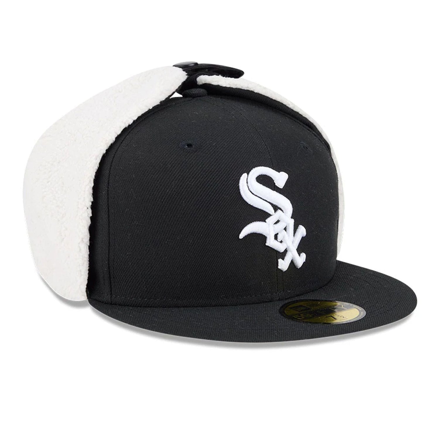 This is a Chicago White Sox MLB Classic Black Dogear 59FIFTY Fitted Cap 4
